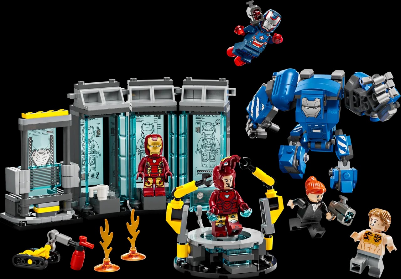 Iron Mans laboratorium: harnasruimte LEGO-set