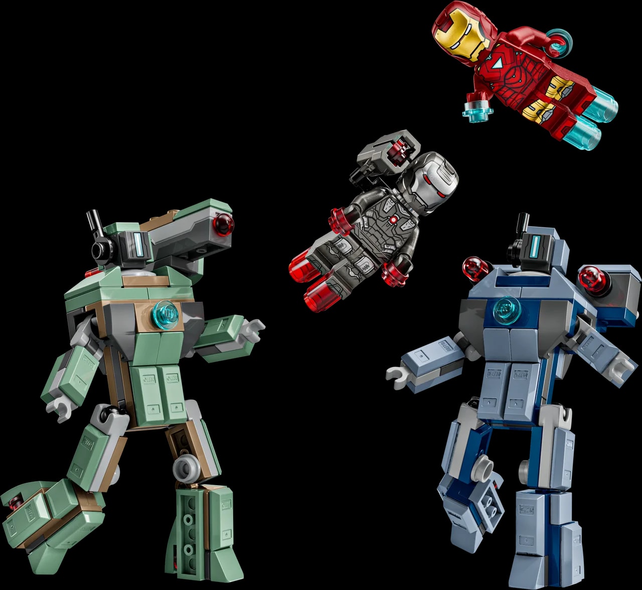 Iron Man en War Machine vs. Hammer Drones LEGO-set