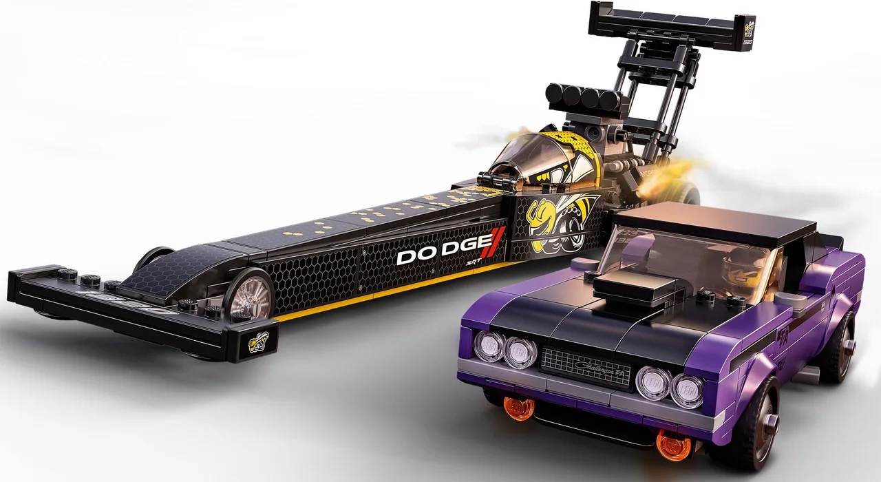 Mopar Dodge//SRT Top Fuel Dragster and 1970 Dodge Challenger T/A LEGO-set afbeelding 2
