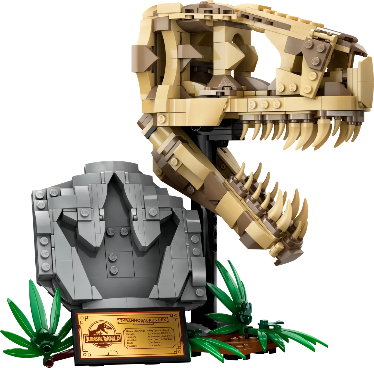Dinosaurusfossielen: T. rex schedel LEGO-set