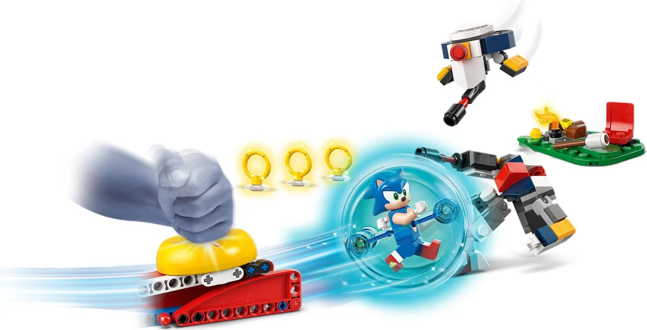 Sonics krachtmeting bij het kampvuur LEGO-set afbeelding 2