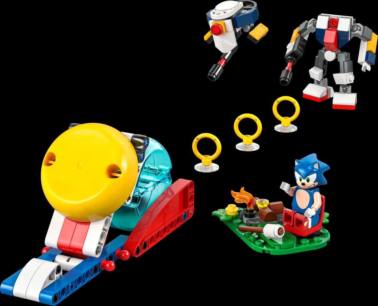 Sonics krachtmeting bij het kampvuur LEGO-set