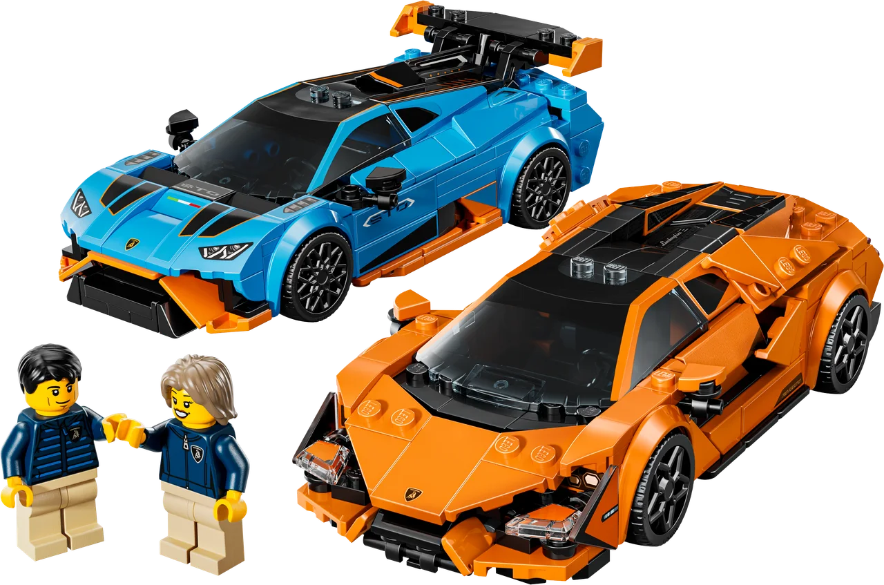 Lamborghini Revuelto en Huracán STO LEGO-set