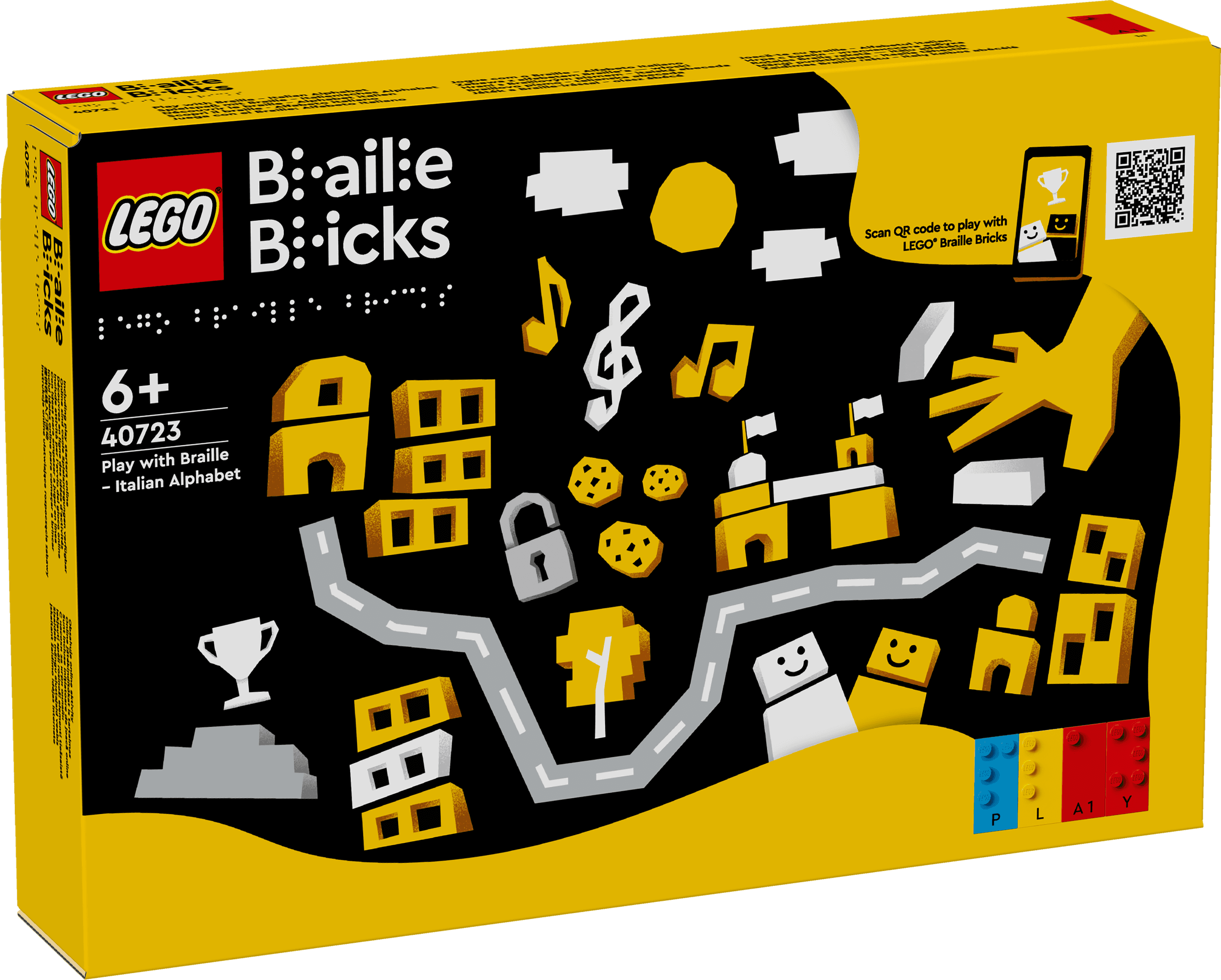 Spelen met braille - Italiaans alfabet LEGO-set