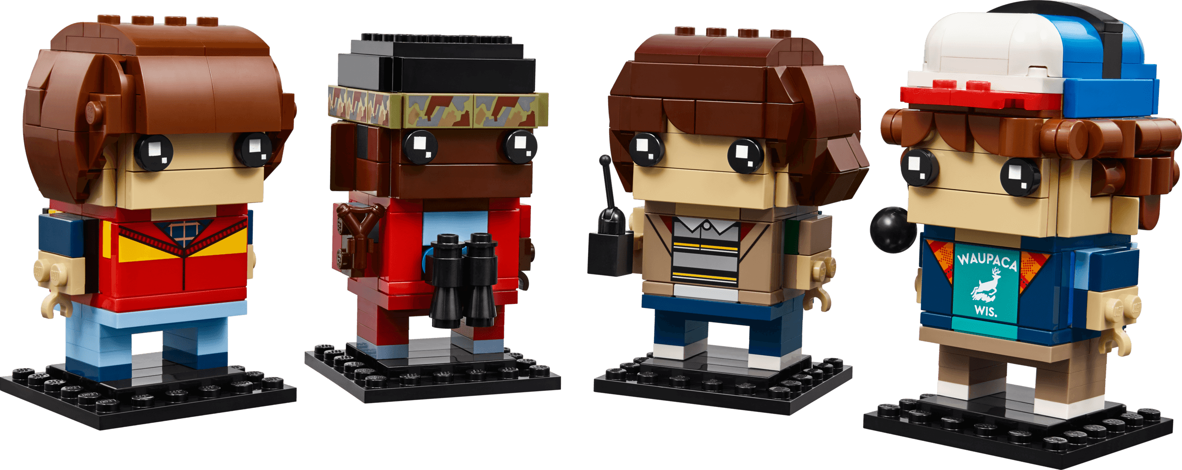 Mike, Dustin, Lucas en Will figuren LEGO-set