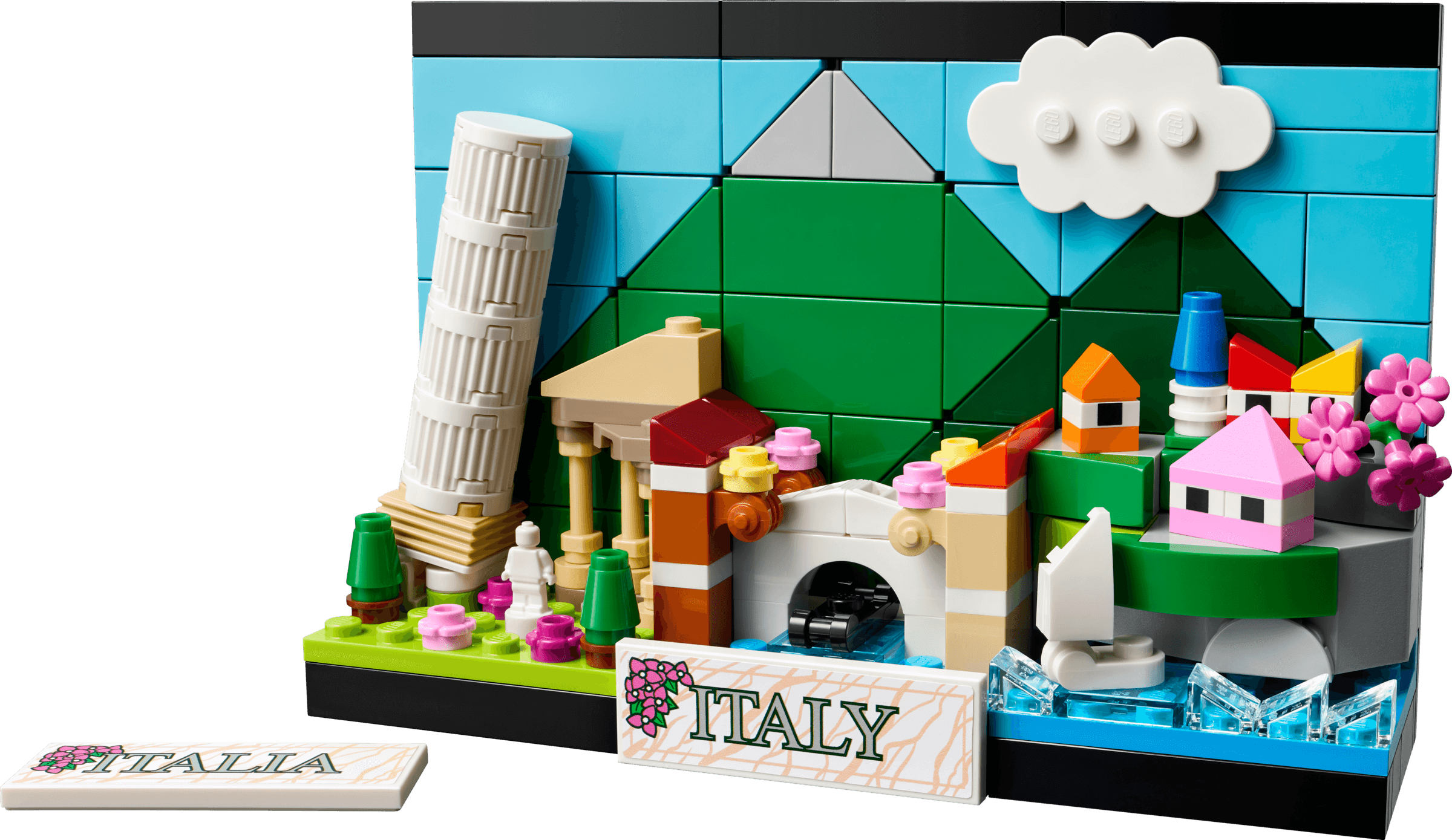 Ansichtkaart van Italië LEGO-set