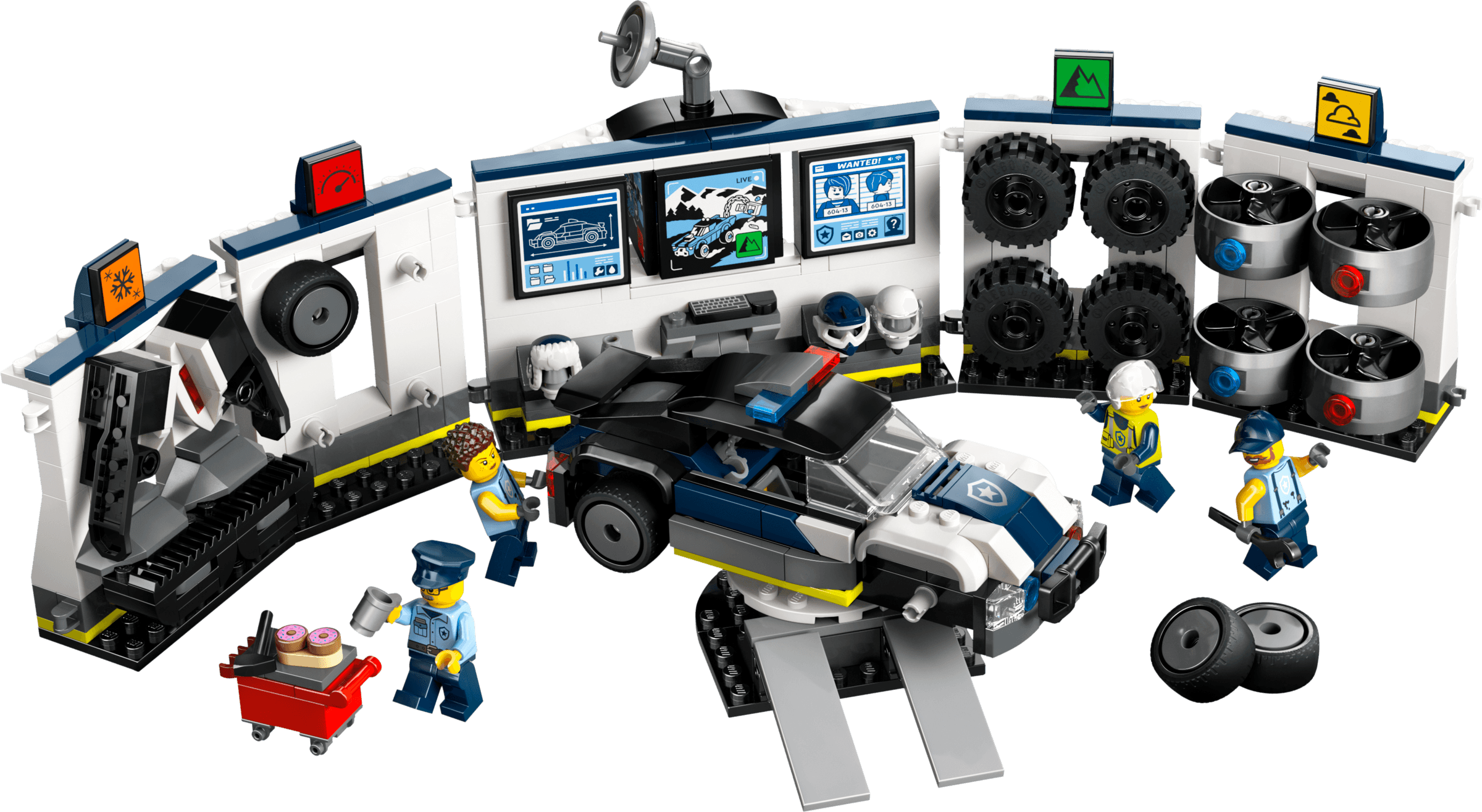 Garage voor politieauto's LEGO-set