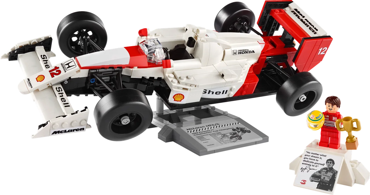 McLaren MP4/4 en Ayrton Senna LEGO-set