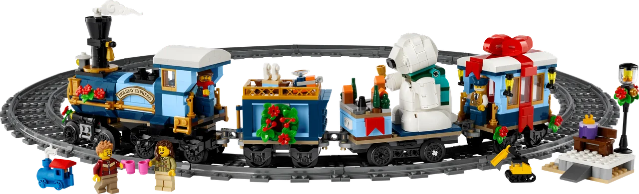 Feestelijke kersttrein LEGO-set