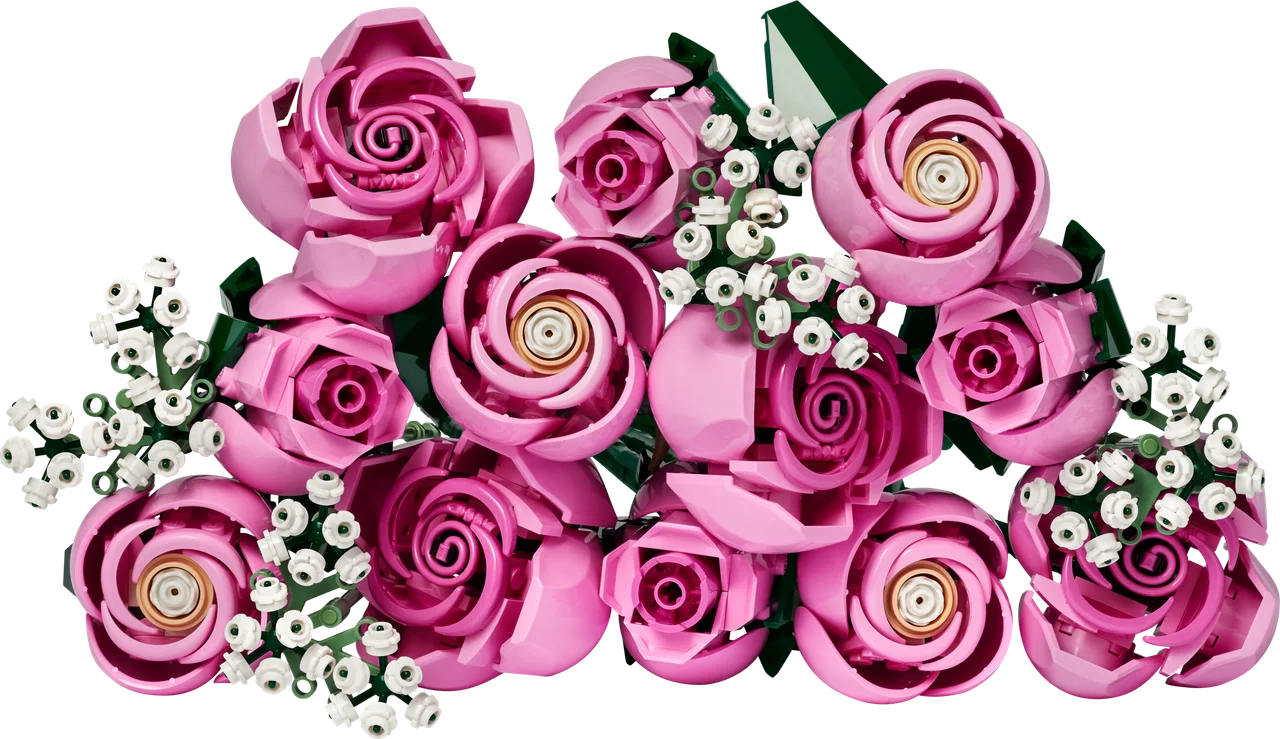 Roze rozenboeket LEGO-set