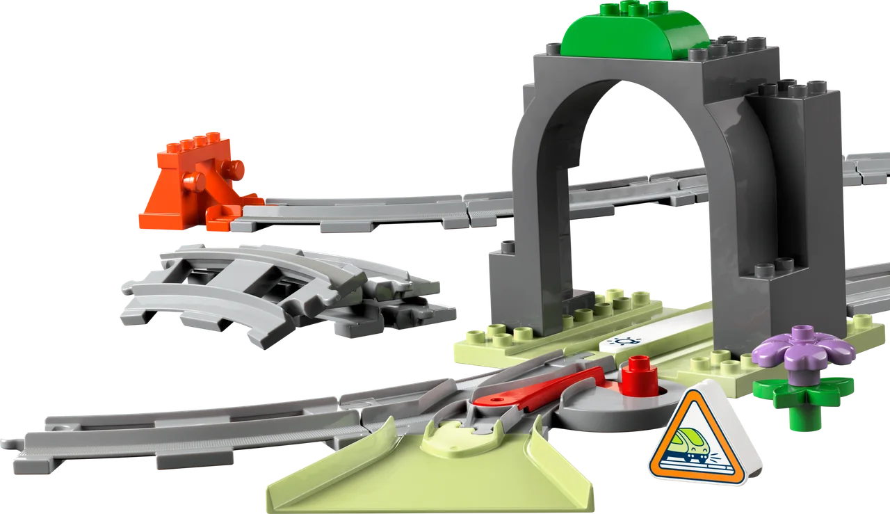 Treintunnel en rails uitbreidingsset LEGO-set