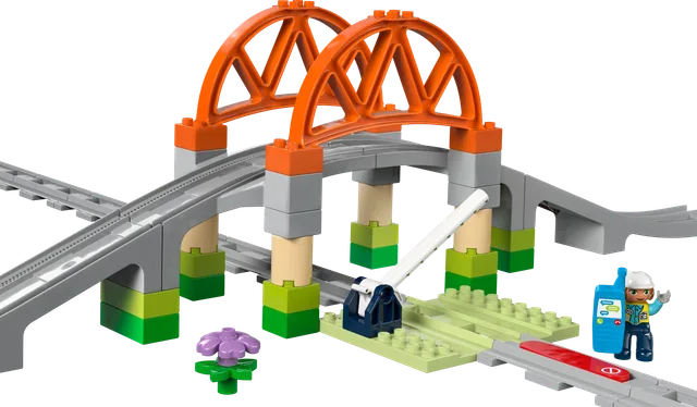 Treinbrug en rails uitbreidingsset LEGO-set