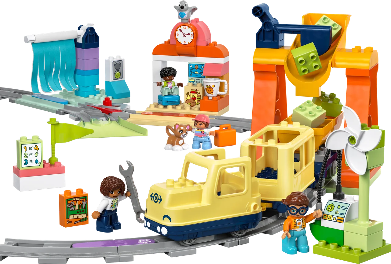 Grote interactieve buurttrein LEGO-set