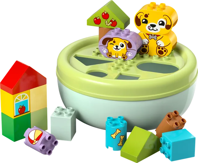 Vormenstoof: puppyhuis LEGO-set