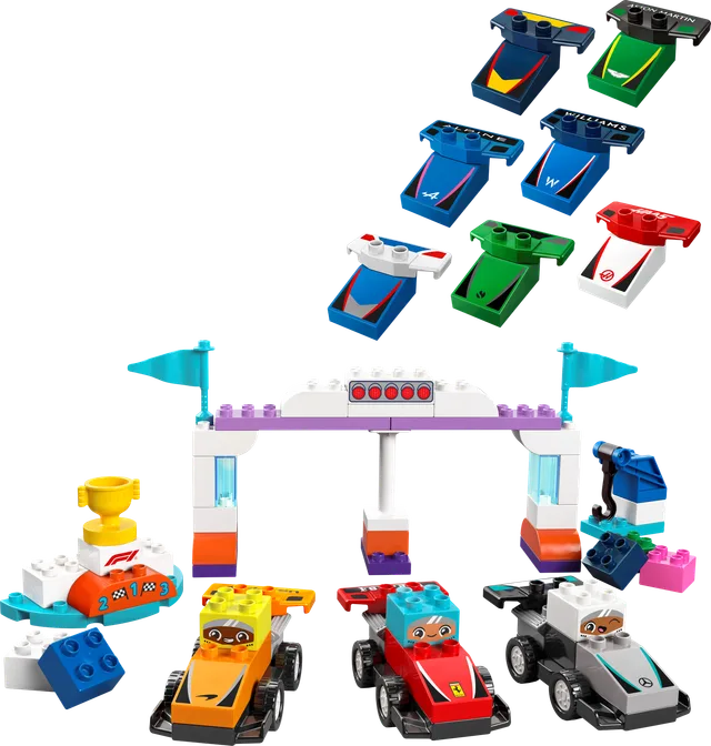 F1 team racewagens en coureurs LEGO-set