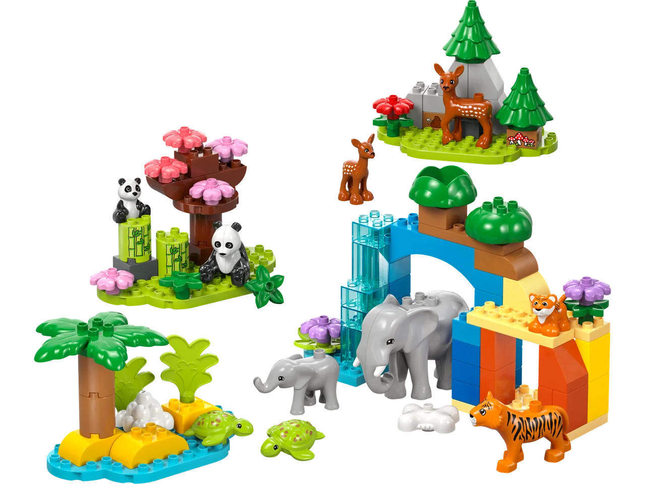 3-in-1 families van wilde dieren LEGO-set
