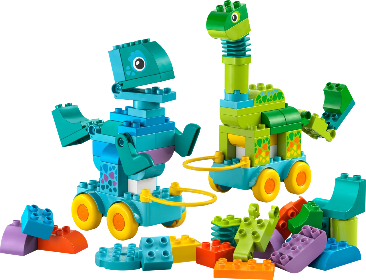 3-in-1 dinosaurussen op wielen LEGO-set