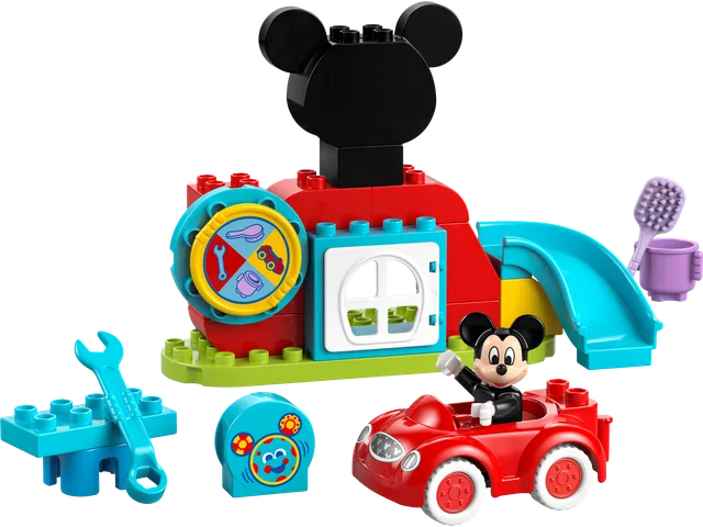 Mickey Mouse clubhuis en auto LEGO-set