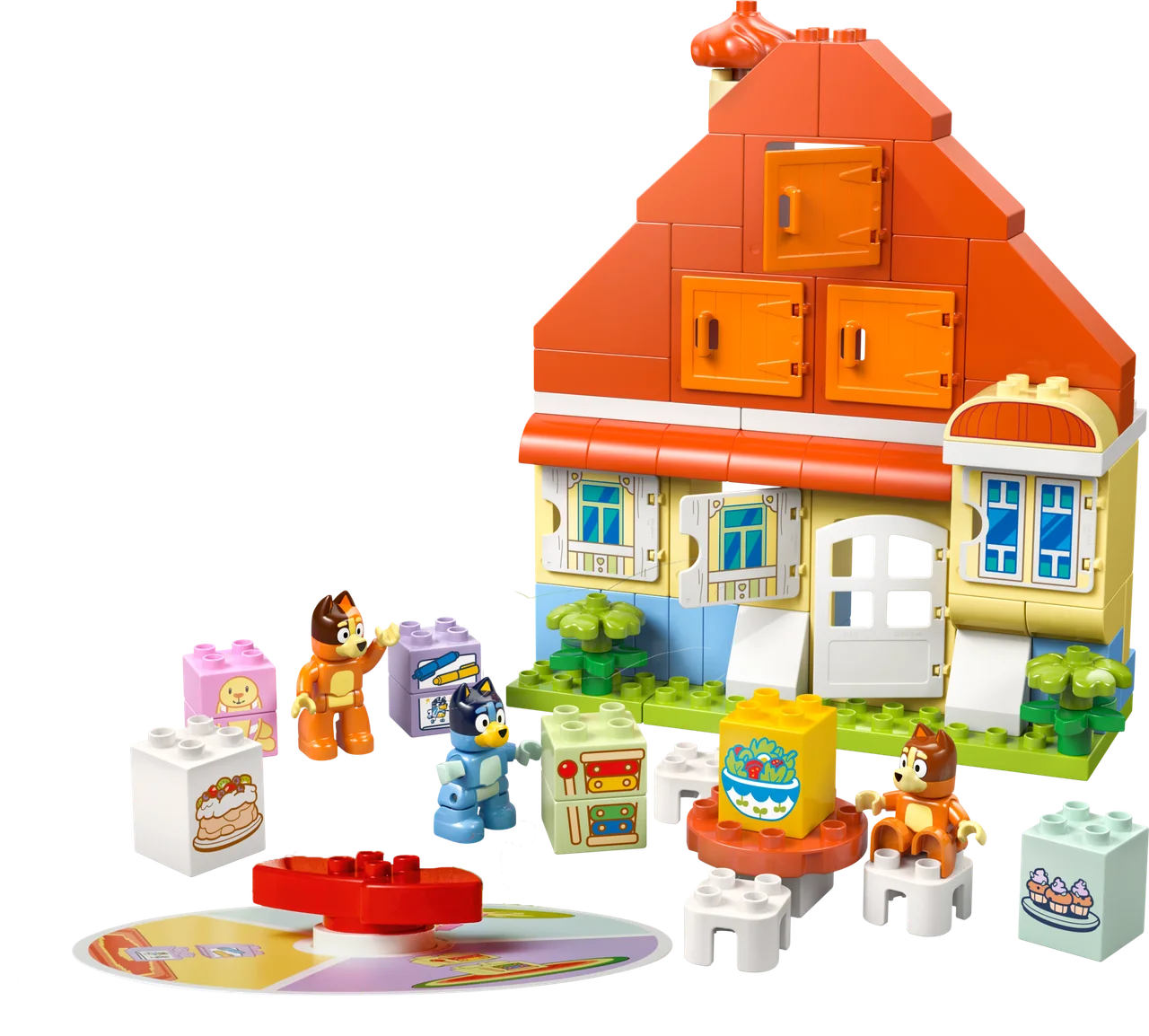 Huis van Bluey en haar familie met geheugenspel LEGO-set