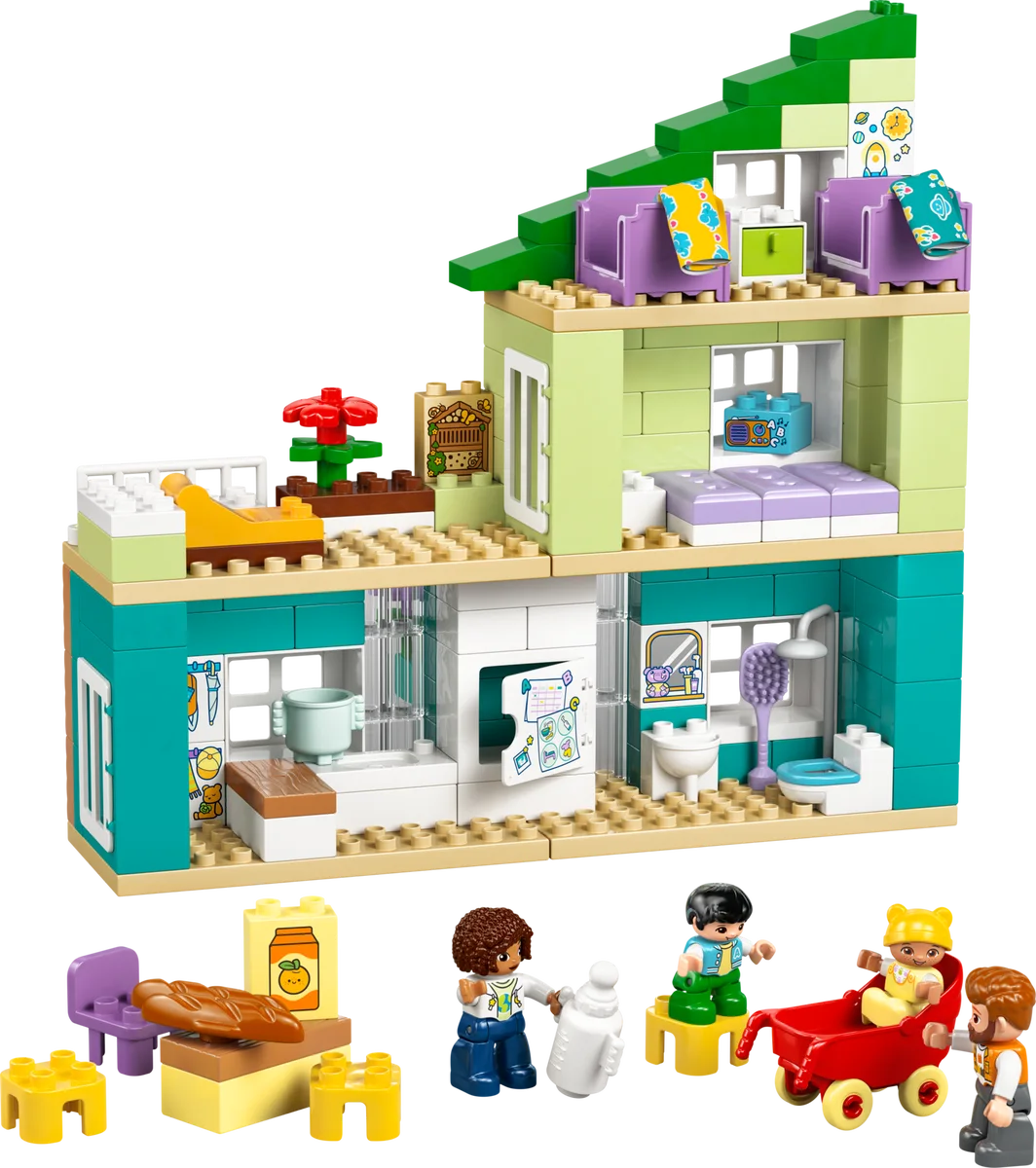 3-in-1 modern woonhuis met figuren LEGO-set