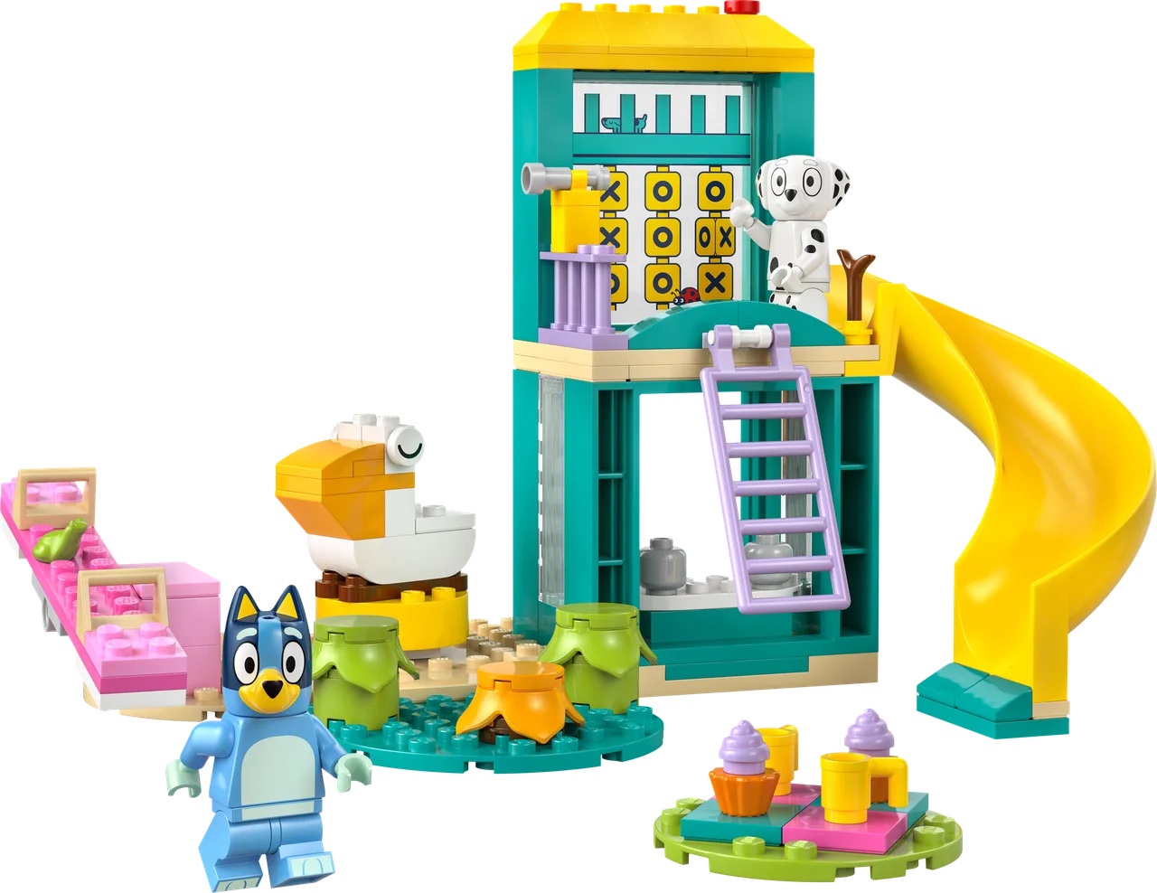 Bluey en Chloé in de speeltuin LEGO-set