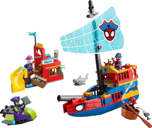Team Spidey piratenschip LEGO-set