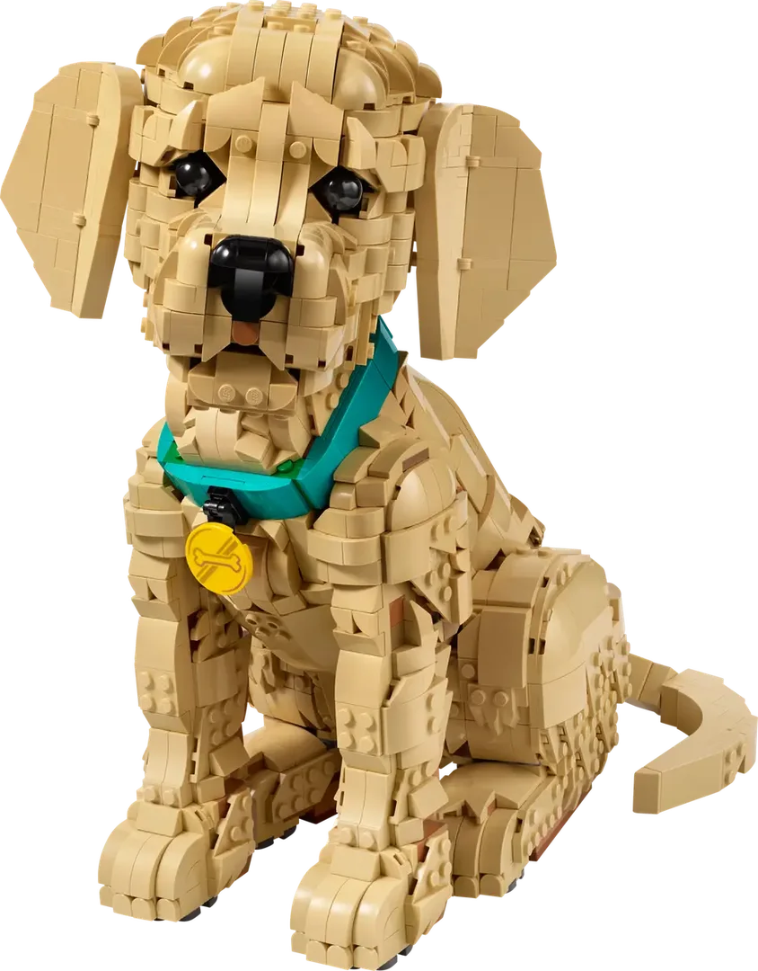 Golden retriever puppy LEGO-set