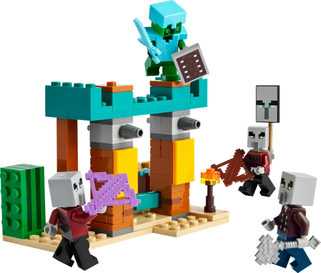 De Illagers in de woestijn LEGO-set