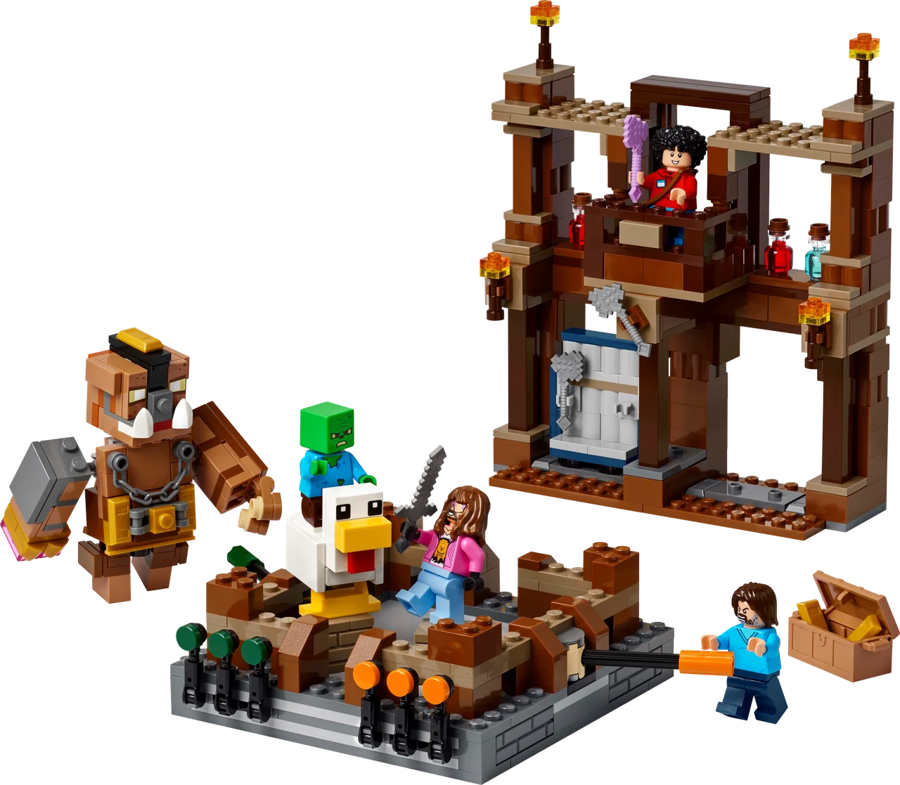 De arena bij het boslandhuis LEGO-set