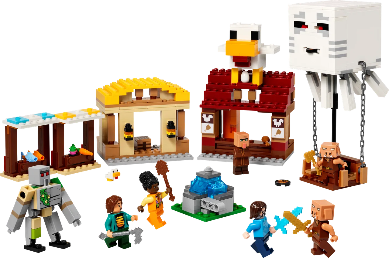 De Ghast-ballon aanval op het dorp LEGO-set
