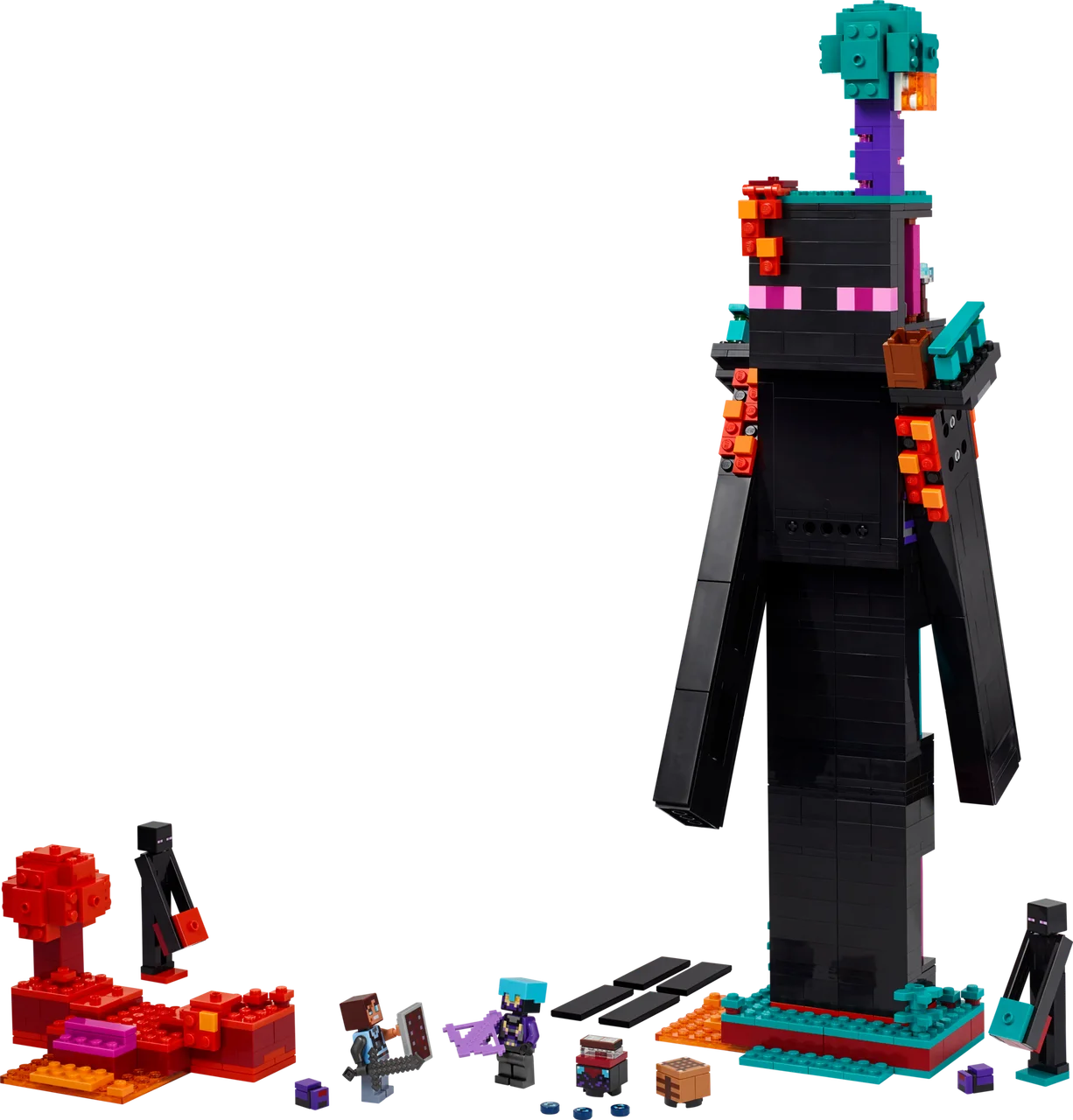 De Enderman toren LEGO-set