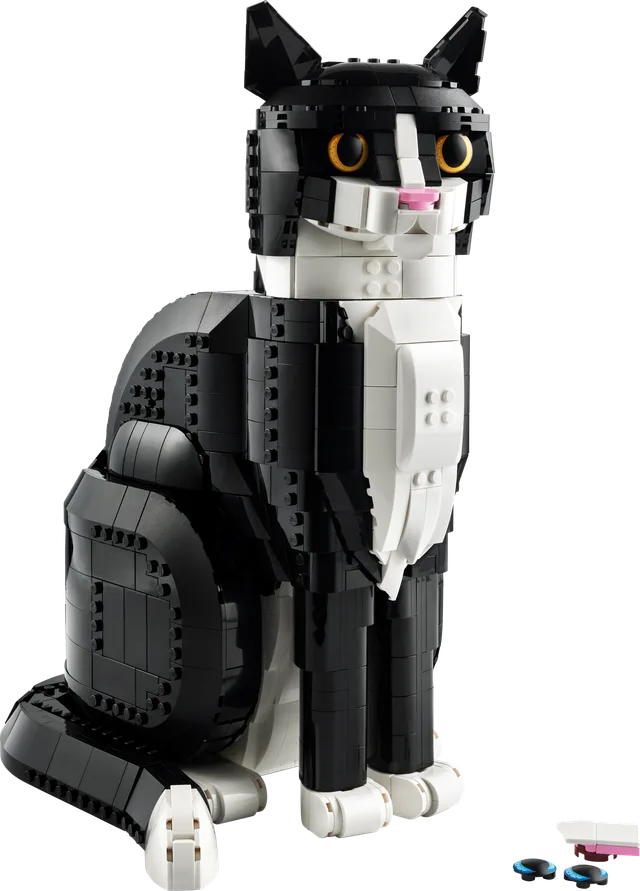Zwart-witte kat LEGO-set