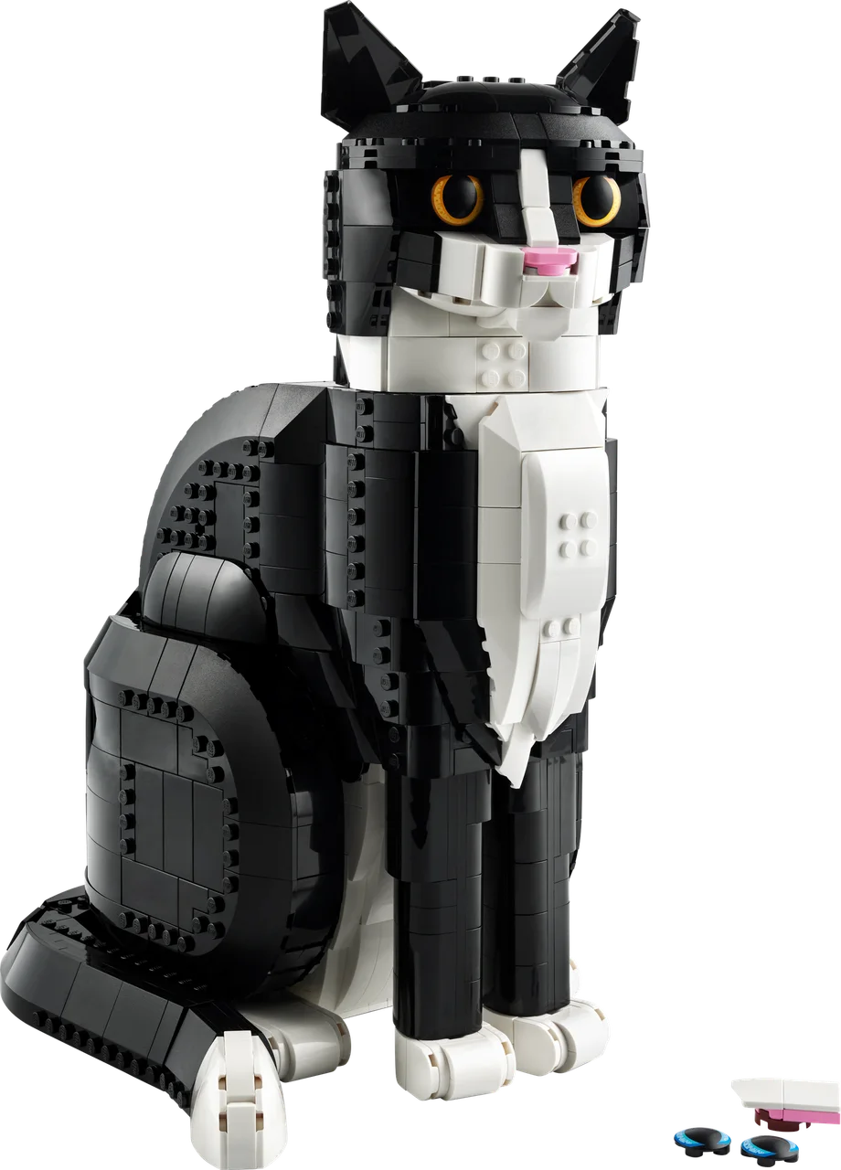 Zwart-witte kat LEGO-set