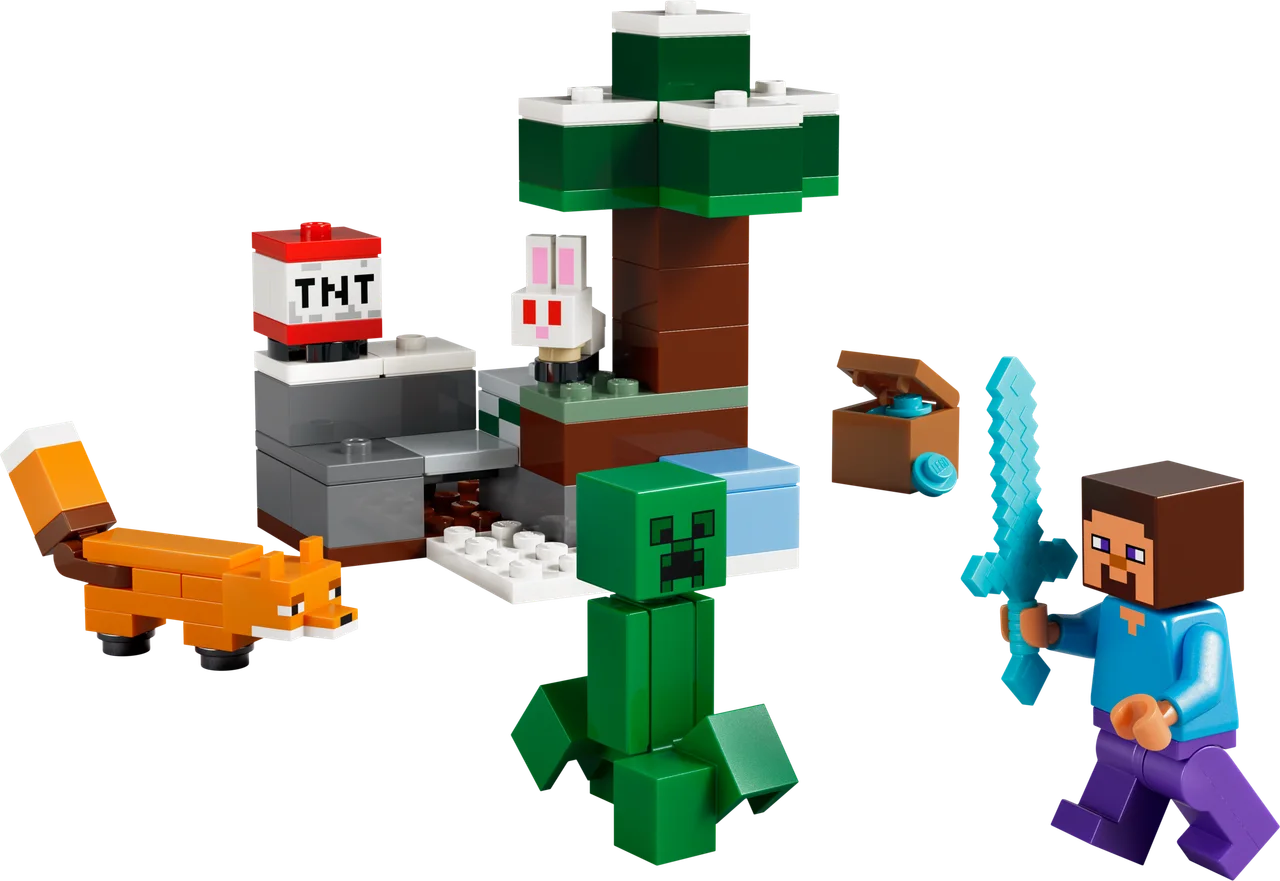 Steve's Taiga-avontuur LEGO-set