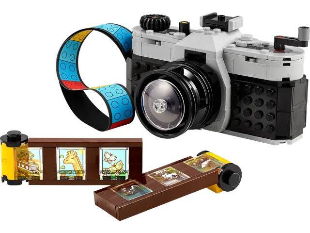 Retro fotocamera LEGO-set