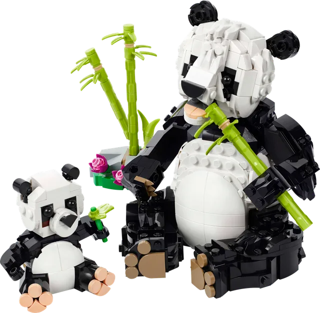 Wilde dieren: pandafamilie LEGO-set