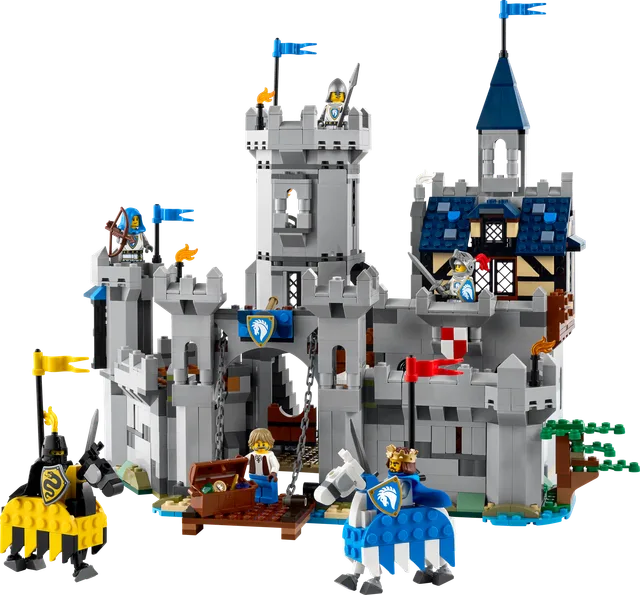 Middeleeuws kasteel met ridders te paard LEGO-set
