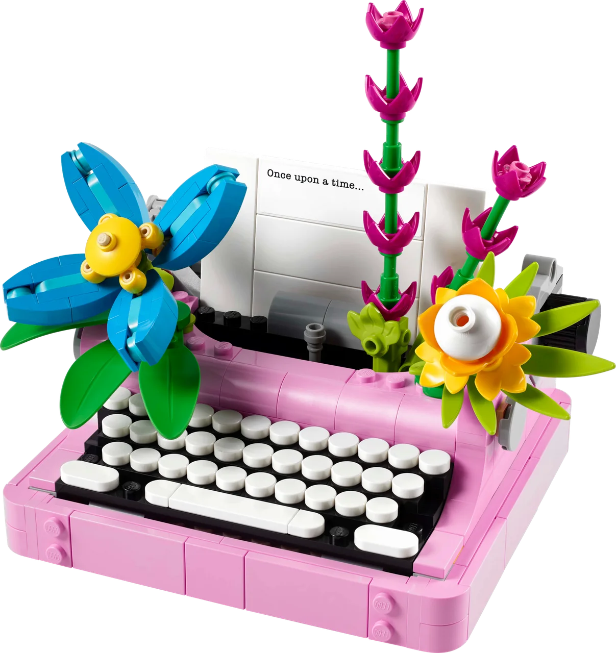 Typemachine met bloemen LEGO-set