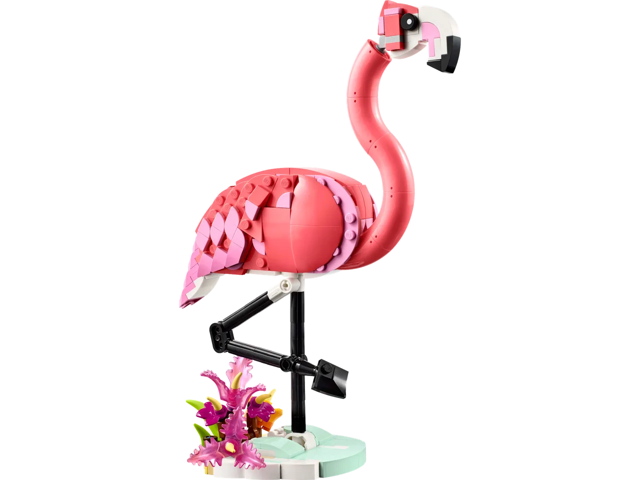 Wilde dieren: roze flamingo LEGO-set