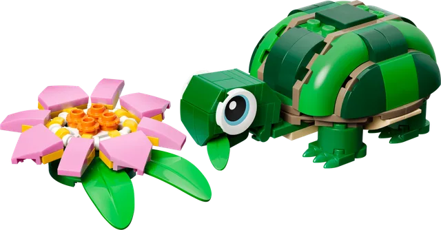 Schildpad met waterlelie LEGO-set