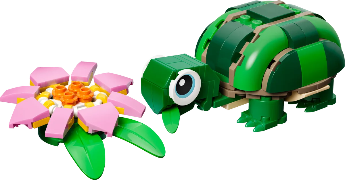 Schildpad met waterlelie LEGO-set