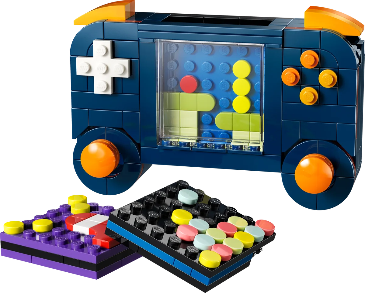 Retro spelcomputer LEGO-set