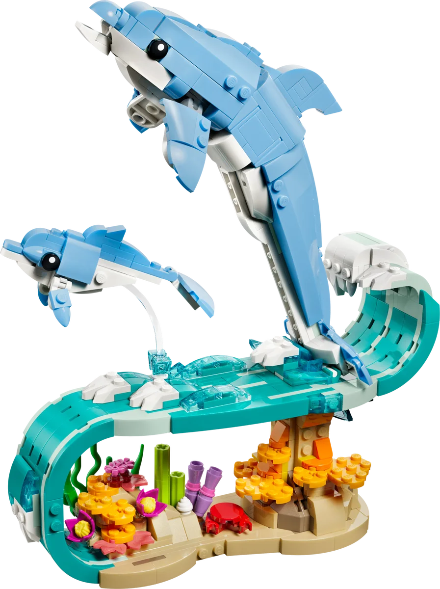 Zeedieren: prachtige dolfijnen LEGO-set