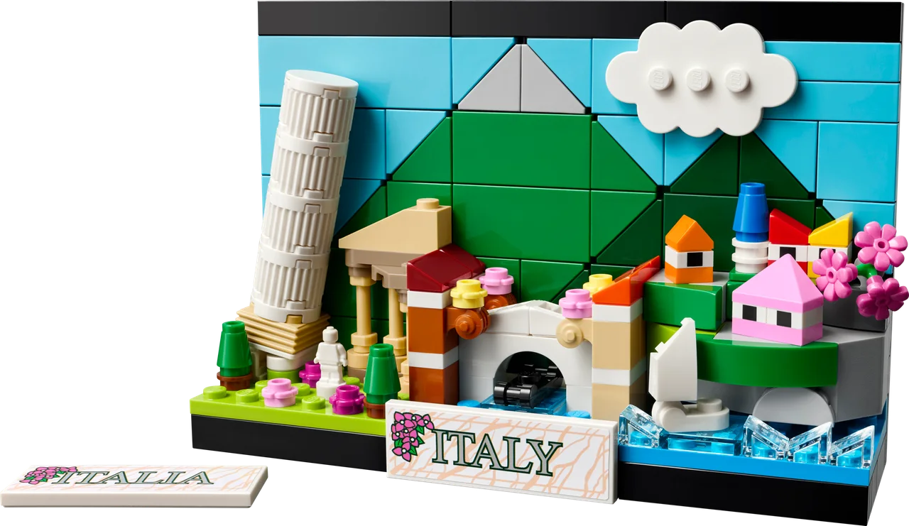 Ansichtkaart van Italië LEGO-set