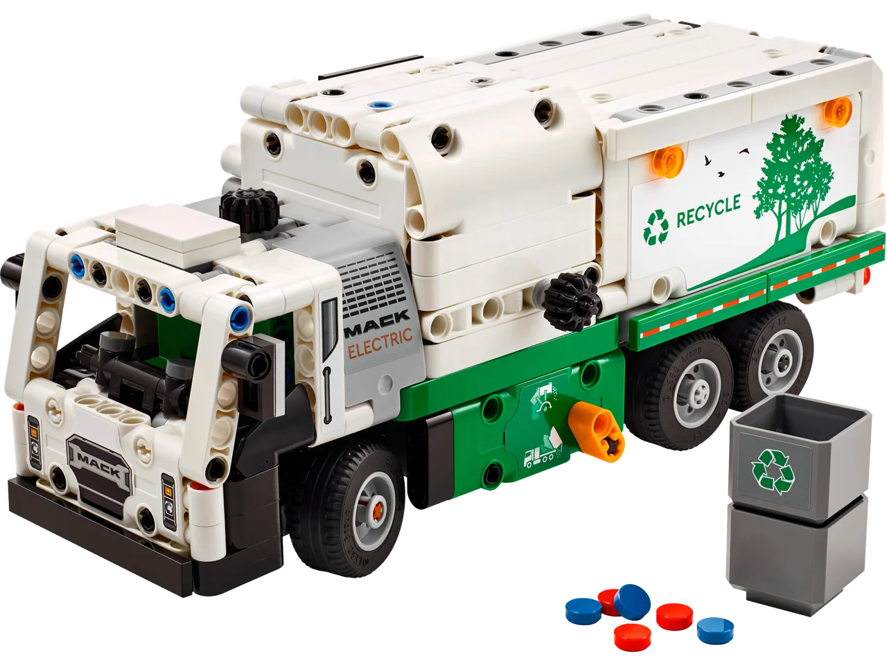 Mack LR Electric vuilniswagen LEGO-set