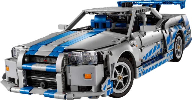 2 Fast 2 Furious Nissan Skyline GT-R (R34) auto LEGO-set