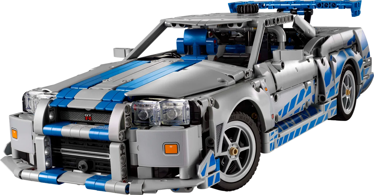 2 Fast 2 Furious Nissan Skyline GT-R (R34) auto LEGO-set