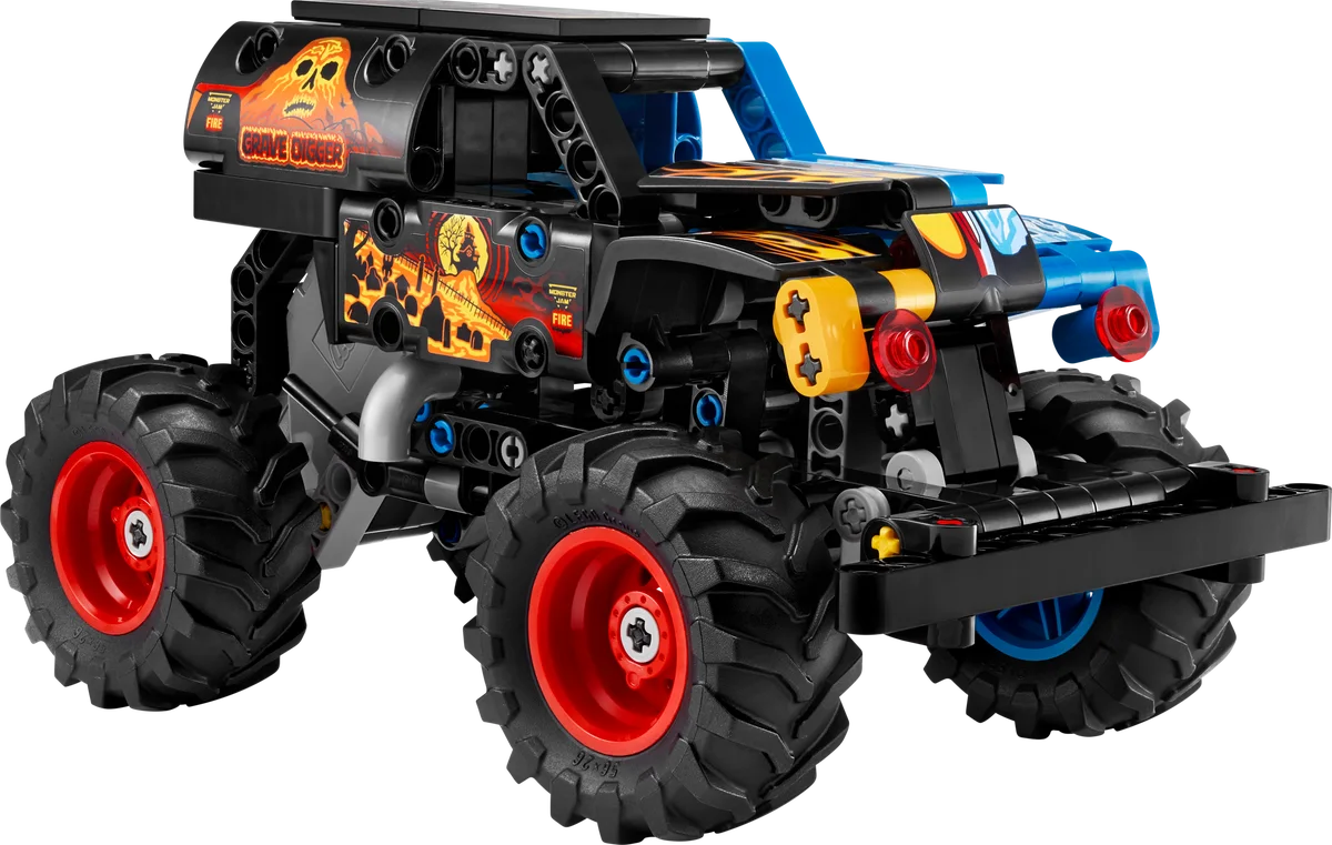 Monster Jam Grave Digger vuur en ijs LEGO-set