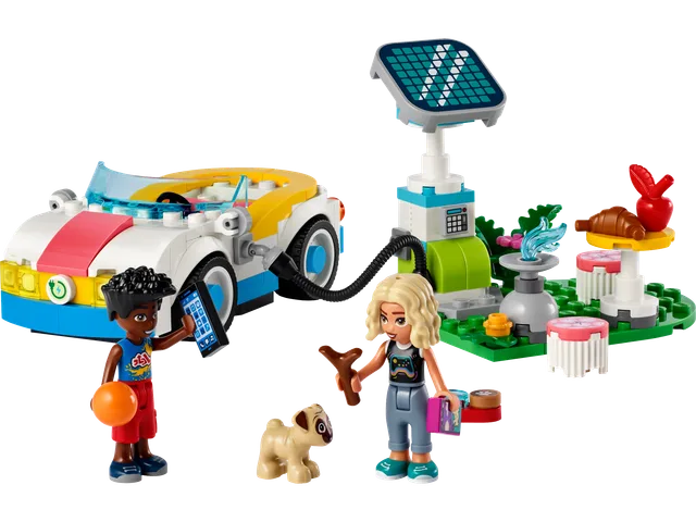 Electric Car and Charger LEGO-set
