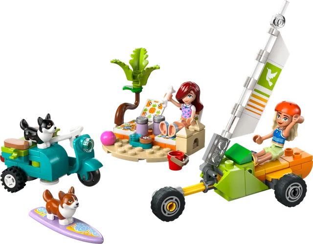 Surfing Dogs and Scooter Adventure LEGO-set